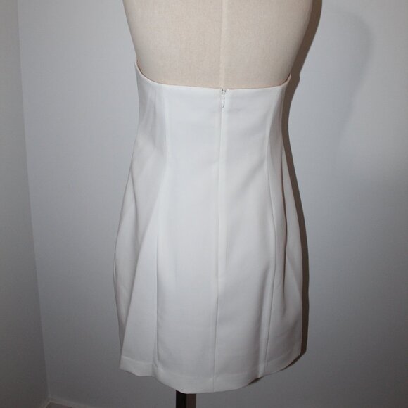 NWT MILLY Strapless Angel Carnation Cady White Dress Cut Out Embroidered 10 - Picture 6 of 7